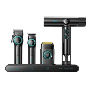 VGR ZESTAW PRO 4in1 CZARNY OUTLET Maszynka Trymer Suszarka Golarka