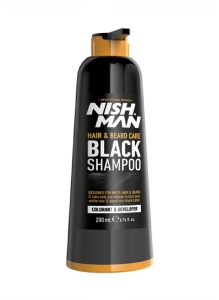 Nishman  Hair & Beard Black Shampoo 2in1 200ml