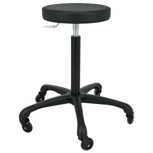 TABORET PŁASKI/POMPA WYSOKA CZARNA HC P-7 (48H)