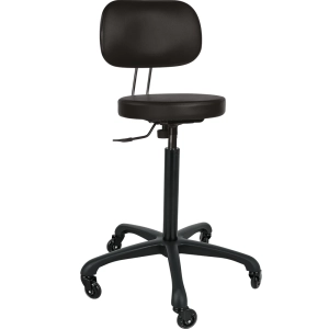 TABORET Z OPARCIEM/POMPA WYSOKA CZARNA HC P-7 (48H)